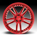 Asanti Black Label ABL33 Reign Candy Red Custom Wheels 4